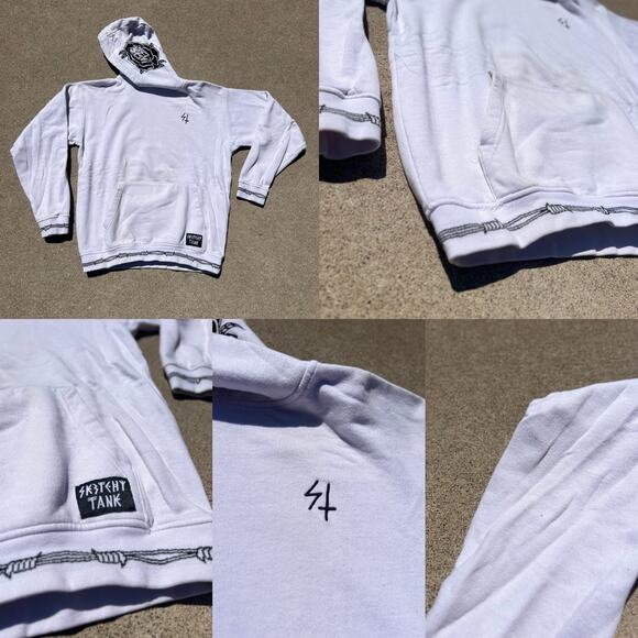 Sketchy Tank Original 3 Piece Bundle Men Sz Large Graphic Tee Hooded Sweatshirt - Picture 2 of 5